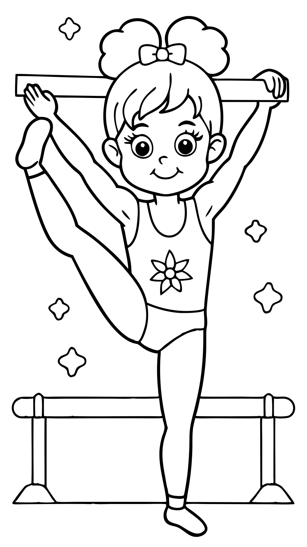 free coloring pages gymnastics